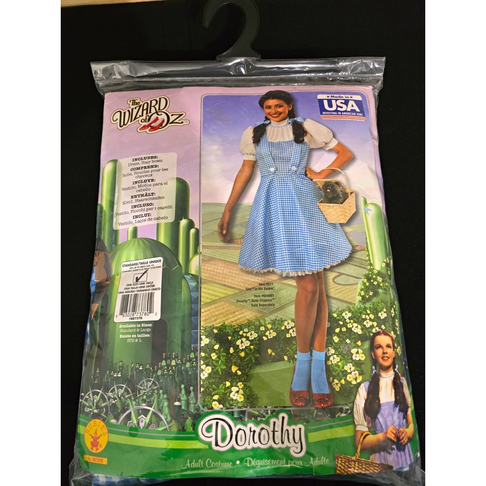 Adult Women's Rubie's Wizard of Oz Dorothy Blue Gingham Dress, Standard Size